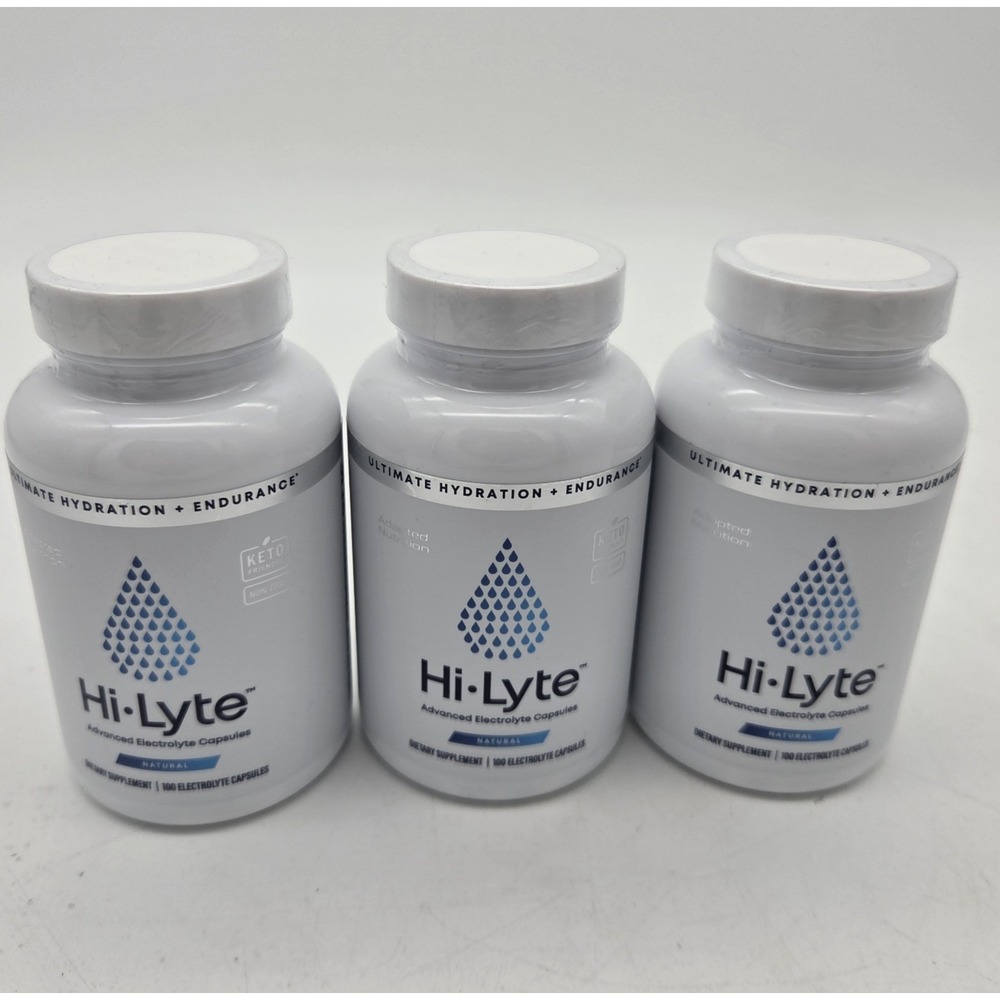 Hi Lyte Electrolyte Replacement Capsules Lot Of 3 Keto Friendly Best By 11/25